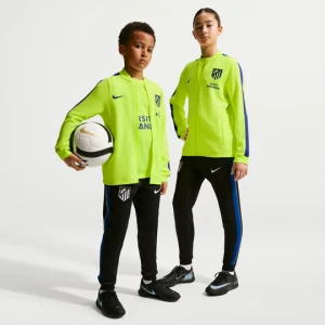 Dzianinowy dres piłkarski dla dużych dzieci Nike Dri-FIT Atlético Madryt Strike - Żółty