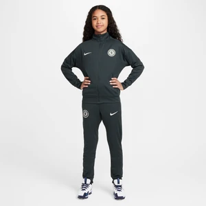 Dzianinowy dres piłkarski dla dużych dzieci Nike Dri-FIT Chelsea F.C. Academy Pro - Zieleń