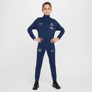 Dzianinowy dres piłkarski dla dużych dzieci Nike Dri-FIT Paris Saint-Germain Academy Pro - Niebieski