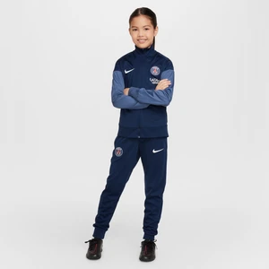 Dzianinowy dres piłkarski dla dużych dzieci Nike Dri-FIT Paris Saint-Germain Strike - Niebieski