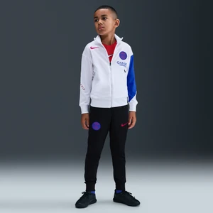 Dzianinowy dres piłkarski dla dużych dzieci Nike Dri-FIT Total 90 Paris Saint-Germain Strike (wersja trzecia) - Biel