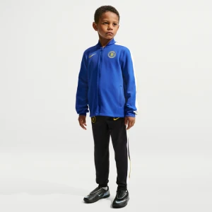 Dzianinowy dres piłkarski dla małych dzieci Nike Dri-FIT Chelsea F.C. Strike - Niebieski