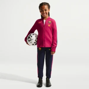 Dzianinowy dres piłkarski dla małych dzieci Nike Dri-FIT FC Barcelona Strike - Czerwony