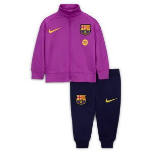 Dzianinowy dres piłkarski dla niemowląt i maluchów Nike Dri-FIT FC Barcelona Strike - Fiolet
