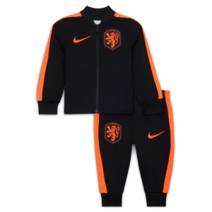 Dzianinowy dres piłkarski dla niemowląt i maluchów Nike Dri-FIT Holandia Strike - Czerń