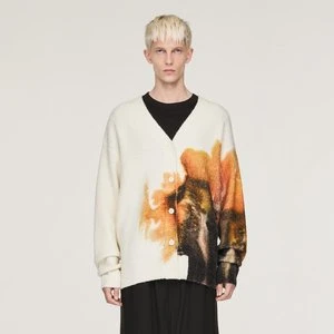 Dzianinowy kardigan z grafiką Y-3 Adidas