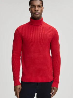 Zdjęcie produktu Dzianinowy sweter Hollio w kolorze czerwonym Joop