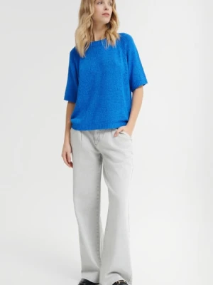 Dzianinowy sweter w chabrowym kolorze Greenpoint