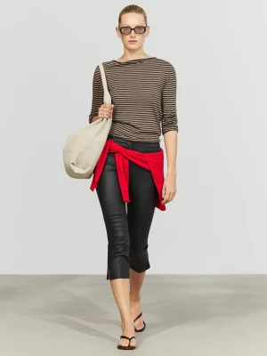 Dzianinowy Sweter W Paski Z Wełną - Sprany - Massimo Dutti - Female