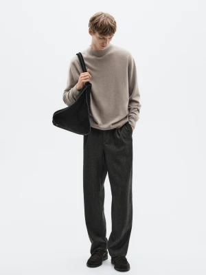 Dzianinowy Sweter Z Mieszanki Wełny I Kaszmiru − Limited - Multicolor - - Massimo Dutti - Mężczyzna