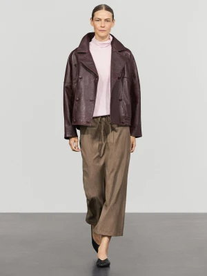 Dzianinowy Sweter Z Wełną I Golfem - Blady Róż - Massimo Dutti - Female