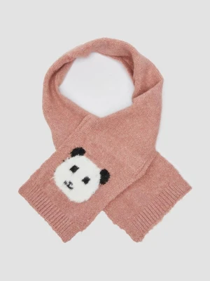 Dzianinowy szalik unisex z motywem pandy s.Oliver