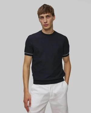 Dzianinowy T-shirt Męski Hugo Boss Jianfranco