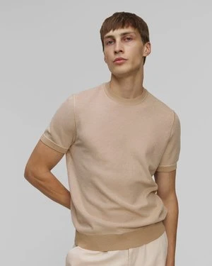 Dzianinowy T-shirt Męski Hugo Boss Jianfranco