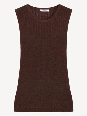 dzianinowy top brązowy - TAMARIS