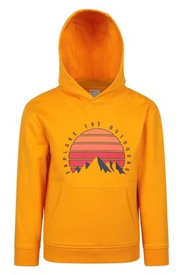 Dziecięca bluza z kapturem — góry - Bright Yellow Mountain Warehouse