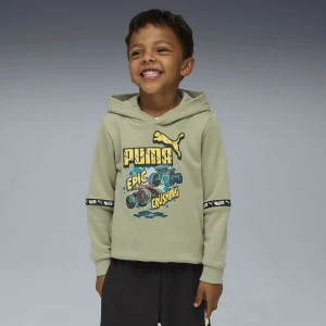 Dziecięca bluza z kapturem PUMA × HOT WHEELS™ MONSTER TRUCKS, Akcesoria, Zielony,