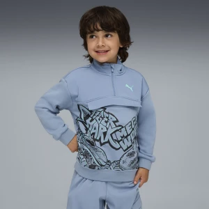 Dziecięca bluza z zamkiem 1/2 PUMA × HOT WHEELS™ MONSTER TRUCKS, Akcesoria, Niebieski,