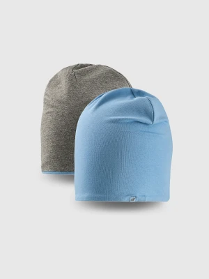Dziecięca czapka beanie dwustronna 4F 4FJRSS26ACAPU0765 - niebieska