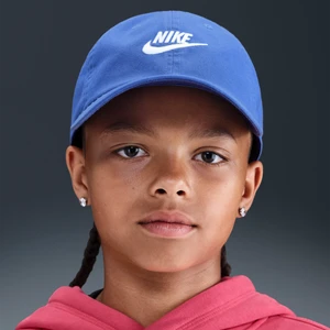 Dziecięca czapka z efektem sprania Nike Club Futura - Niebieski