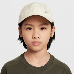 Dziecięca czapka z metalowym logo Swoosh Nike Dri-FIT Club - Brązowy
