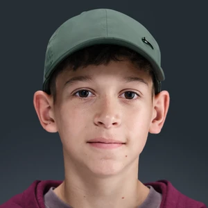 Dziecięca czapka z metalowym logo Swoosh Nike Dri-FIT Club - Szary