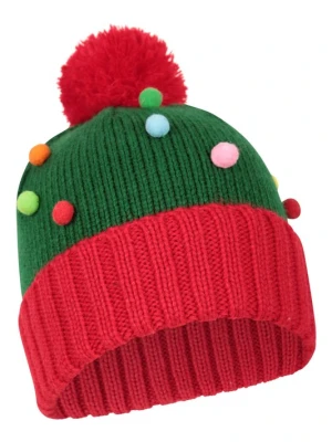 Dziecięca czapka z pomponem w kształcie choinki - Green Mountain Warehouse