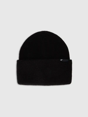 Dziecięca czapka zimowa 4F 4FJWAW25ACAPU652 - czarna 4F JUNIOR