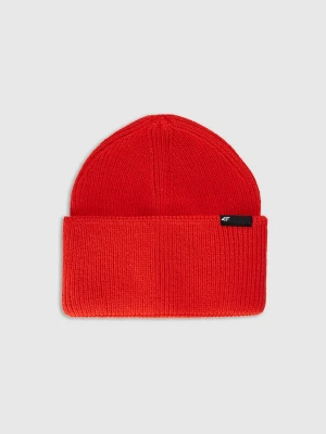 Dziecięca czapka zimowa 4F 4FJWAW25ACAPU652 - czerwona 4F JUNIOR