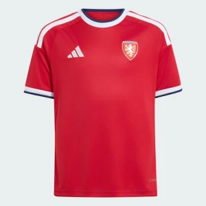Dziecięca koszulka domowa Czechy 26 Adidas czerwony