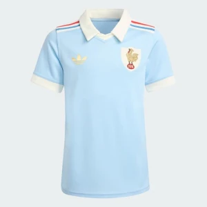 Dziecięca koszulka France Rugby 120 Years Replica Adidas Clear Sky