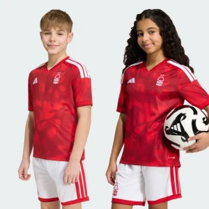 Dziecięca koszulka podstawowa Nottingham Forest 26/27 Adidas czerwony