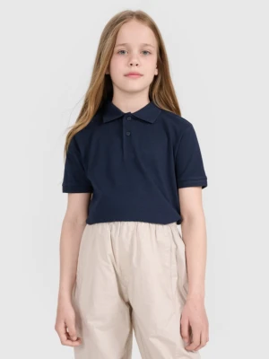 Dziecięca koszulka polo 4F 4FJWMM00TPTSU513 - granatowa 4F JUNIOR
