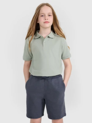 Dziecięca koszulka polo 4F 4FJWMM00TPTSU513 - zielona 4F JUNIOR