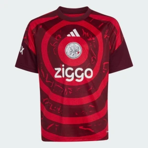 Dziecięca koszulka przedmeczowa Ajax Amsterdam 26/27 Adidas Bold Red