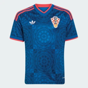 Dziecięca koszulka wyjazdowa Chorwacja 26 Adidas Eqt Blue