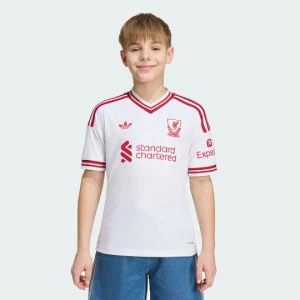 Dziecięca koszulka wyjazdowa Liverpool FC 26 / 27 Adidas biały