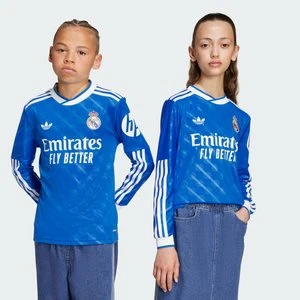 Dziecięca koszulka z długim rękawem z trzeciego zestawu Realu Madryt 25/26 Adidas