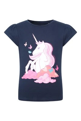 Dziecięca koszulka z magicznym jednorożcem - Navy Mountain Warehouse