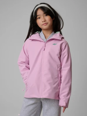 Dziecięca kurtka przejściowa 4F 4FJWSS26TTJAU0959 - różowa 4F JUNIOR