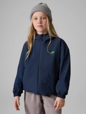Dziecięca kurtka przejściowa 4F 4FJWSS26TTJAU1096 - granatowa 4F JUNIOR