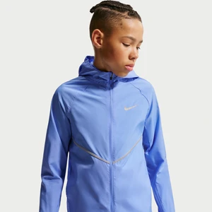 Dziecięca kurtka treningowa Nike Miler z ochroną przed promieniowaniem UV Repel - Niebieski