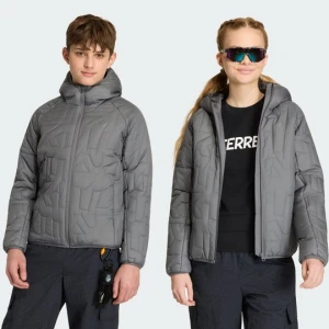 Dziecięca ocieplana kurtka Terrex Xperior CLIMAWARM Adidas Grey Four
