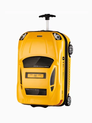 Dziecięca walizka kabinowa żółty samochodzik Puccini