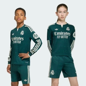 Dziecięca wyjazdowa koszulka z długimi rękawami Real Madryt 26 / 27 Adidas Aurora Ivy