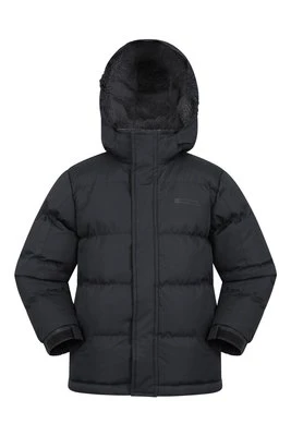 Dziecięca zimowa kurtka ocieplana z podszewką typu Borg - Black Mountain Warehouse