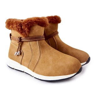 Dziecięce Botki Śniegowce Big Star BB374058BS Camel brązowe