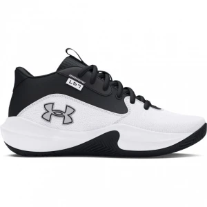 Dziecięce buty do koszykówki Under Armour UA Gs Lockdown 7 - białe