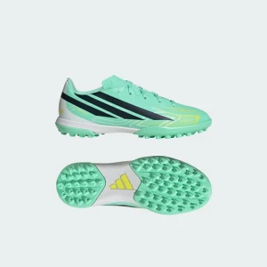 Dziecięce buty piłkarskie do gry na sztucznej murawie F50 HYPERFAST CLUB Adidas zielony