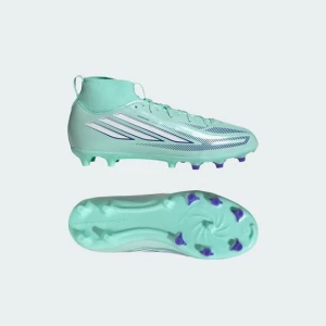 Dziecięce buty piłkarskie do kostki F50 SPARKFUSION LEAGUE na nawierzchnię twardą (FG) i sztuczną (AG) Adidas zielony